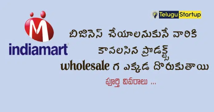 IndiaMart B2B Market Place Telugu Business